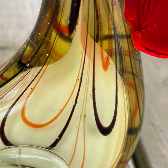 Cracker Barrel Break of Dawn Golden Glass Rooster Home Decor in Original Box - Picture 7 of 16